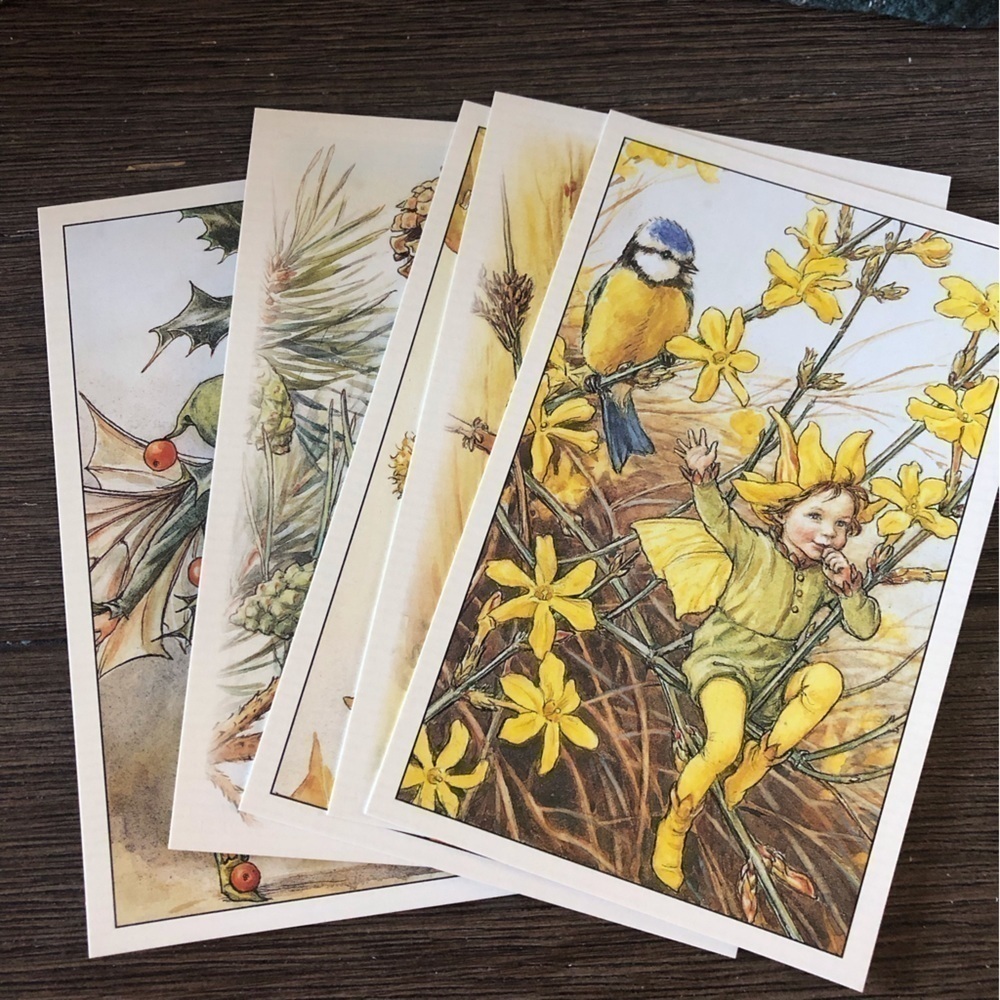 Garden Flower Fairies by: Cicely Mary Barker postcard set #7